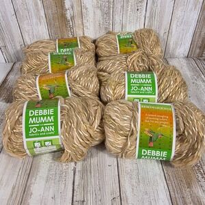 Debbie Mumm Jo-Ann Reminiscence Yarn Butterscotch 111 Wool Blend 8 Skeins S14359